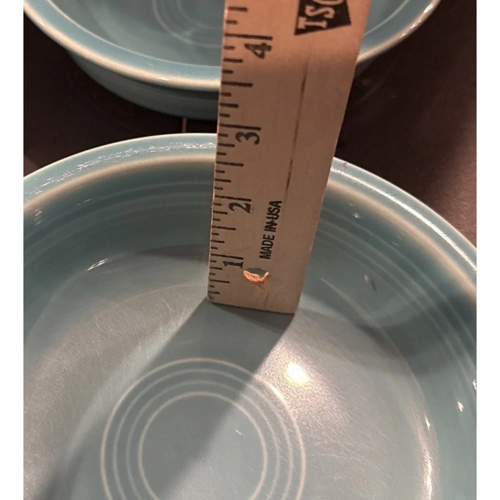 Fiestaware Turquoise Cereal‎ Soup Bowls Bowl Fiesta 7 Inch USA HLC Set Of 4